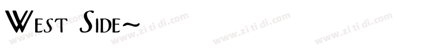 West Side字体转换